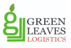 Green leaves logistics logo